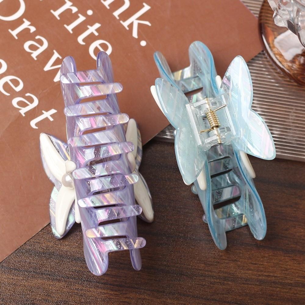 Large Starfish Hair Grab Shark Clip Acrylic Shark Clip Fashion Pearl Hair Claw Girls