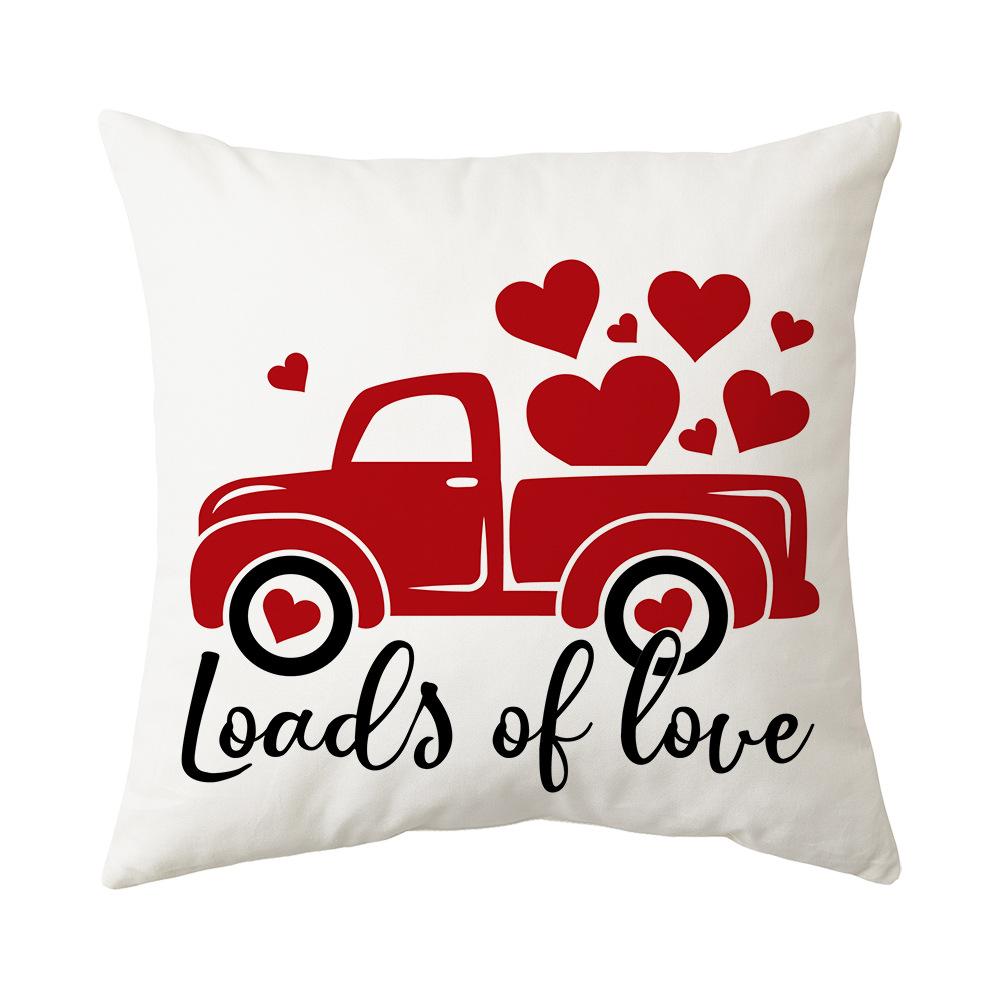 Valentine's Day Pillow New Sofa Cushion Bedside Backrest Plush Pillow Cover Shopee