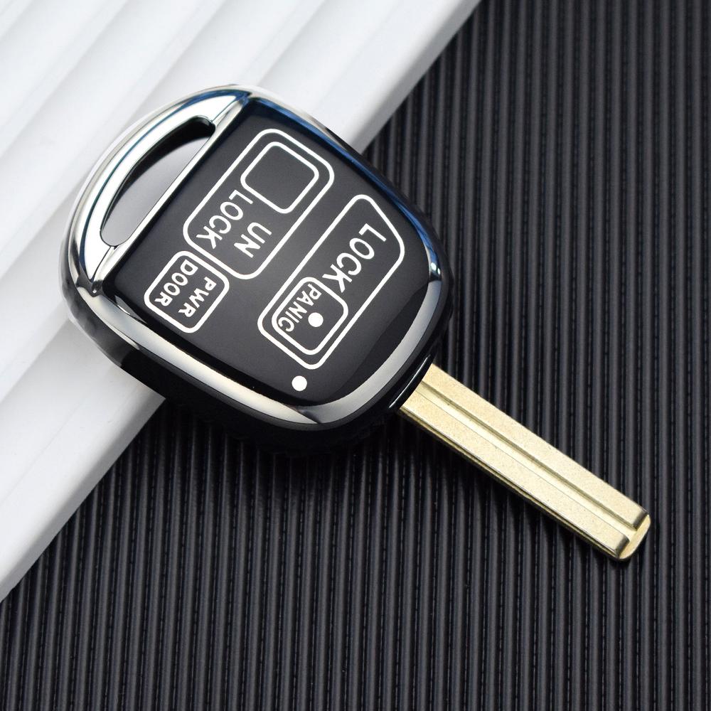 

Чехол для ключей из ТПУ для Toyota Land Crusier FJ Cruiser для Lexus ES GS LS IS RX SC LX RX400h ES330 RX330 GS300 GS430 A - Black