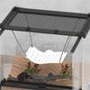 Elevated Reptiles Bedding ABS Climbing Perch With Powerful Suction Cups Lizards Lounger Hammock For Vivarium Decoration