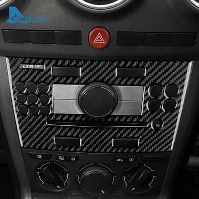 Real Soft Carbon Fiber Sticker For Vauxhall Opel Astra H MK5 2004 2005 2006 2007 2008 2009 2010 LHD RHD Car CD AC Frame Panel