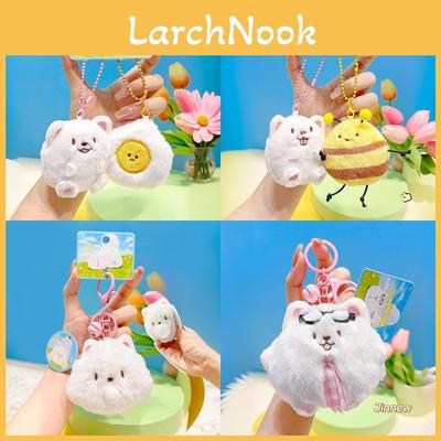 Jinnew Samoyed Plush Keychain With Squeaking Sound For Kids And Collectors