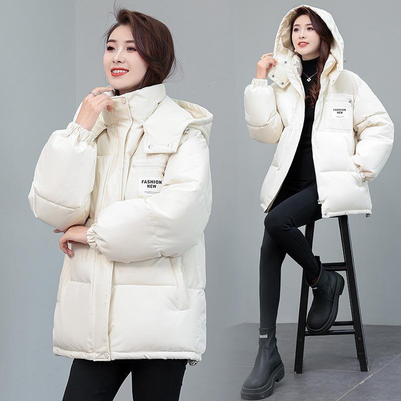 2026 Winter New Korean Version Loose Casual Short Women's Cotton Jacket Padded Clothes Plus Size Thickened Padded Jacket Jacket