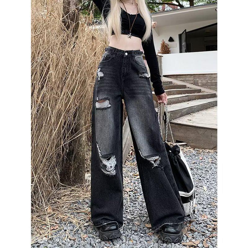 High-Quality Trendy Straight-Leg Oversized Autumn Jeans
