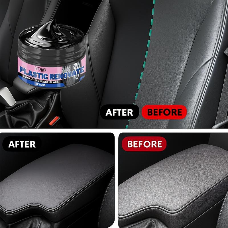 Car Interior Plastic Refurbishing Cream, Dashboard, Tire and Bumper Bright Wax, Ideal Choice for Vehicles, Long-lasting Effect.