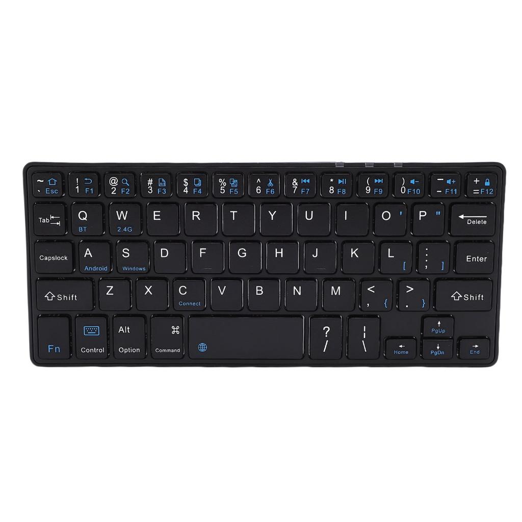 Wireless Keyboard Type C Rechargeable Double Mode 2.4G 59 Keys Ultra Slim Compact