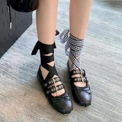 Projektant Wiosenne Damskie Buty Mary Jane Moda Okrągły Nosek Damskie Wygodne Miękka Podeszwa Baleriny Damskie Wygodne