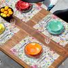 Watercolor Flower Placemats Set of 4 Summer Floral Non Slip Heat-Resistant Washable Table Place Mats Tablemats for Kitchen Dining Table Home