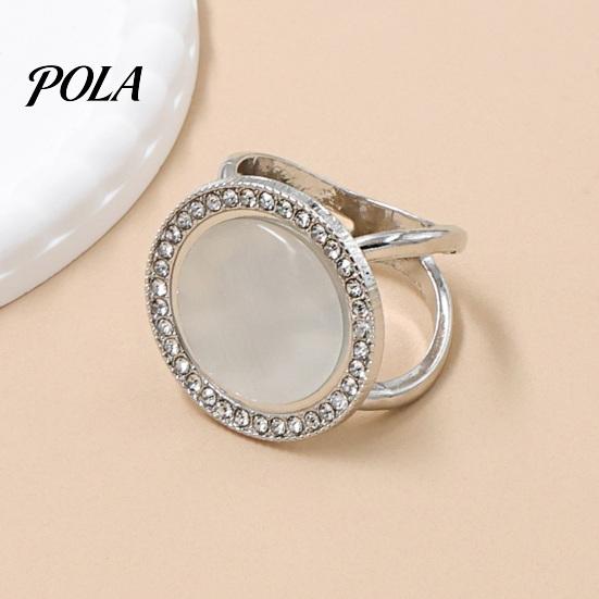 Rhinestone Scarf Ring Round Ring, Sparkling Slide Decorative Clip Holder for Women Neckerchiefs Silk Scarves Shawls Shirts Lightweight
