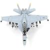 NUOTIE 1/100 Scale F/A-18F Super Hornet VFA-2 Diecast Metal Aircraft Model, F18F VFA-2 Fighter Model Kit, Military Aircraft Model with Bracket, for Co