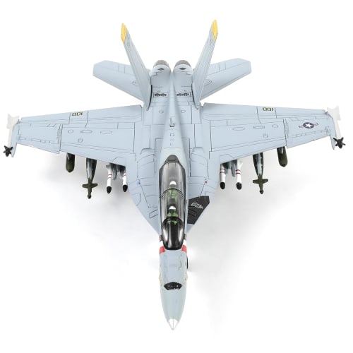 NUOTIE 1/100 Scale F/A-18F Super Hornet VFA-2 Diecast Metal Aircraft Model, F18F VFA-2 Fighter Model Kit, Military Aircraft Model with Bracket, for Co