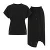 PAIGEFLYNN Round Neck T-Shirt Cut-Out Skirt Set_S5Bse001C