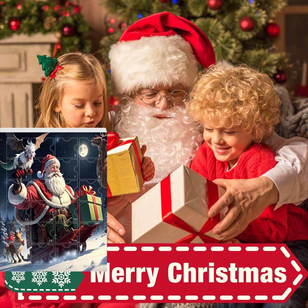 New Christmas Advent Countdown Blind Box: 24 Days of Christmas Tree Ornaments with Dinosaur Pendants