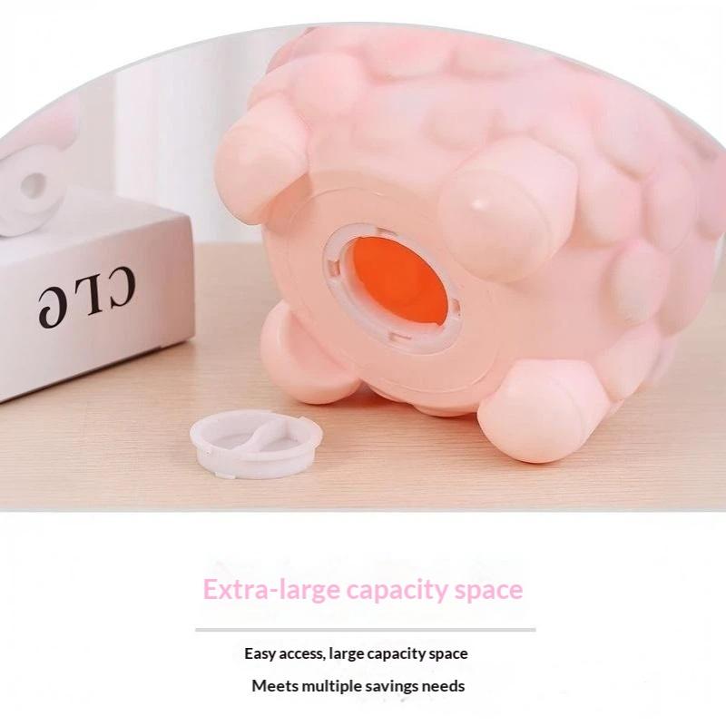 Creative Lamb Shaped Coin Bank Anti Fall Large Capacity Money Saving Box for Kids Children Birthday Gifts Bedroom Decoration