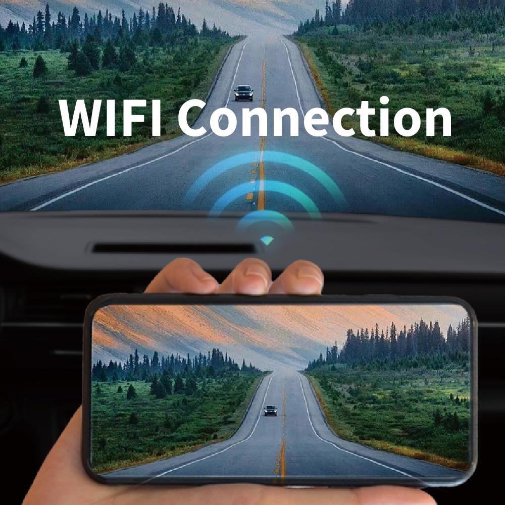 Dual Lens Dash Cam Hidden Car DVR 3.2Inch 4K+1080P Front Rear Wide Angle Super Night Vision Loop Recording