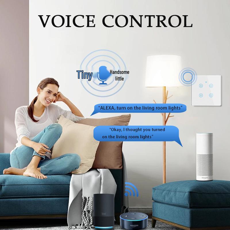 Graffiti EU Smart WiFi Touch Switch with Alexa Voice Control