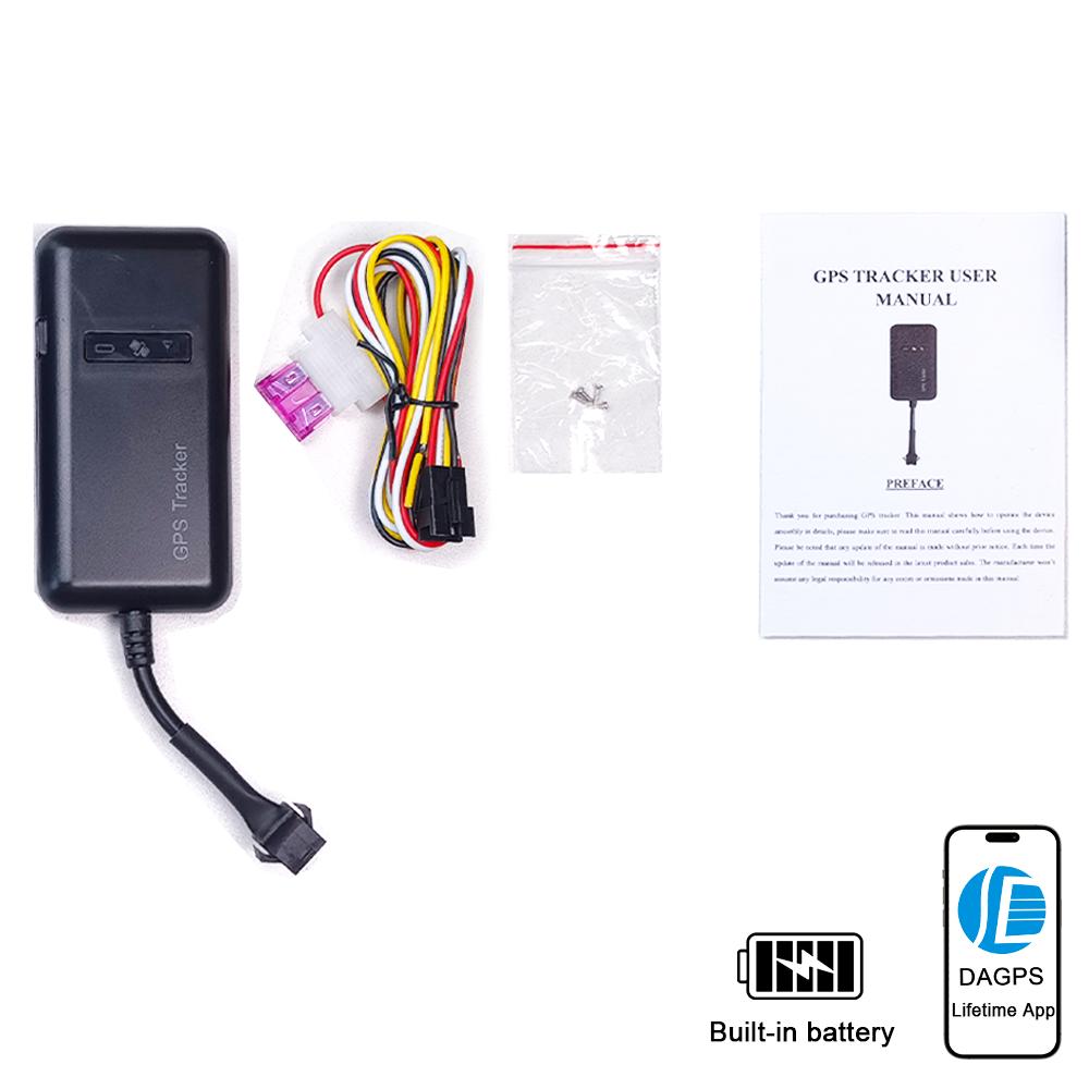 Original DAGPS tracker gt02 4pin motocycle car gps tracker cut off fuel stop engine acc alarm with sleep save battery gprs