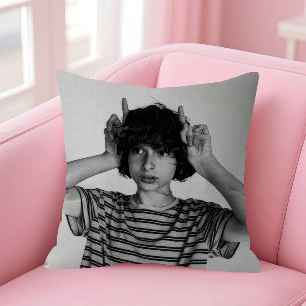 Actor FFinn COOL Wolfhard Cushion Cover Car Throw Pillow Case For Sofa Car Christmas Gift