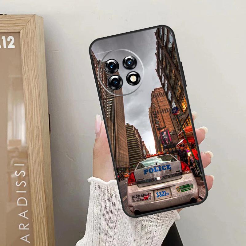 Police Car Case For OnePlus Nord 5 CE 2 3 4 Lite N20 N30 OnePlus 15 R 13R 12R 10R 13T 10T 11 12 13 Cover