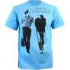 Simon und Garfunkel Herren Walking Slim Fit T-Shirt Blau