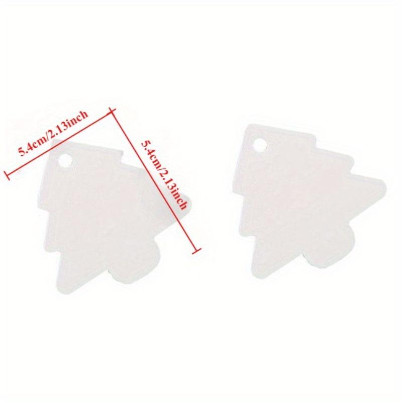 50pcs Christmas Tree Gift Tags, Gift Tags, Christmas Decorations, Christmas Supplies, Home Decorations, Paper Price Tags