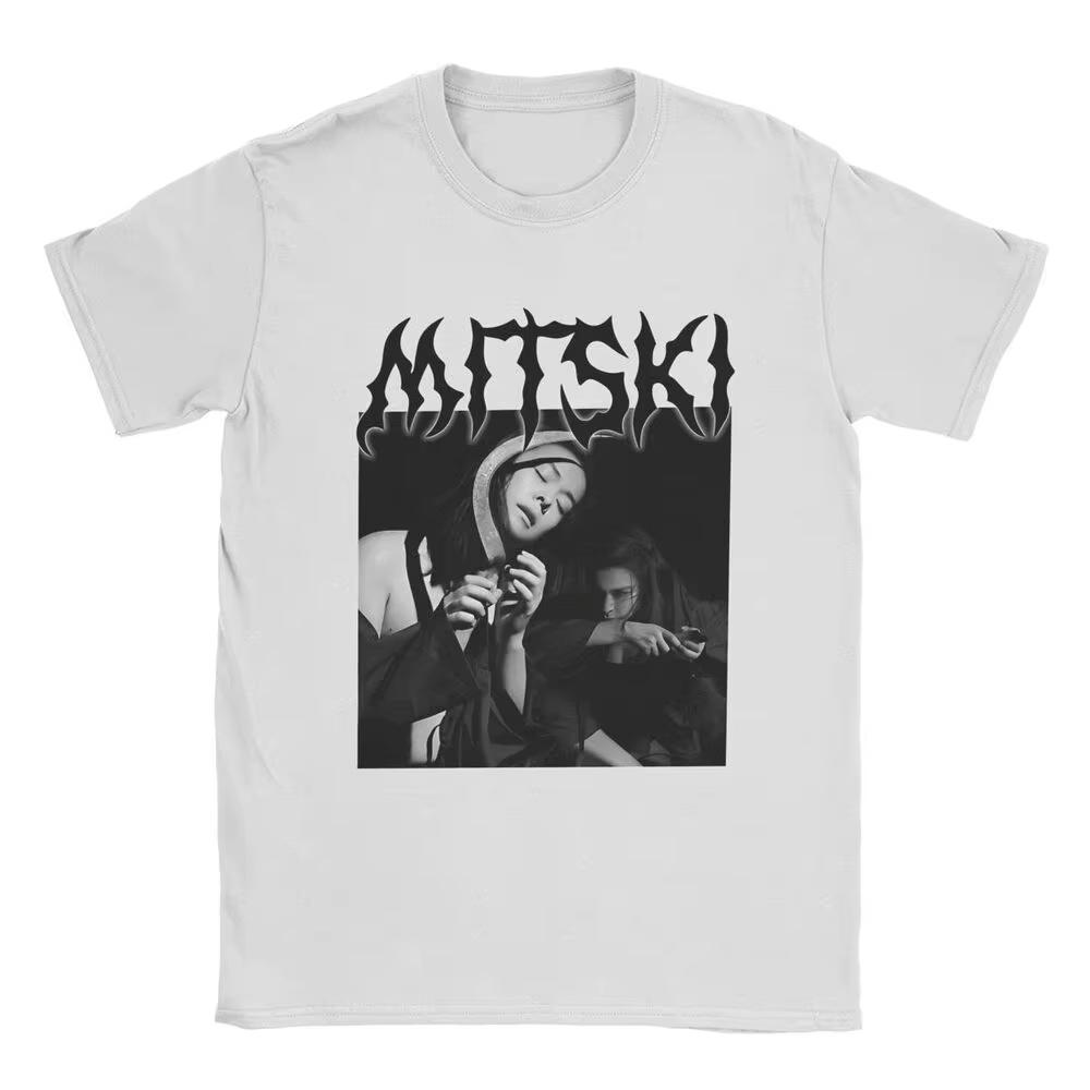 Mitski Hudba Romantické Tričko Album Šik Harajuku Bavlněné Oblečení Úžasné Tričko s Krátkým Rukávem a Kulatým Výstřihem Letní Trička Volné