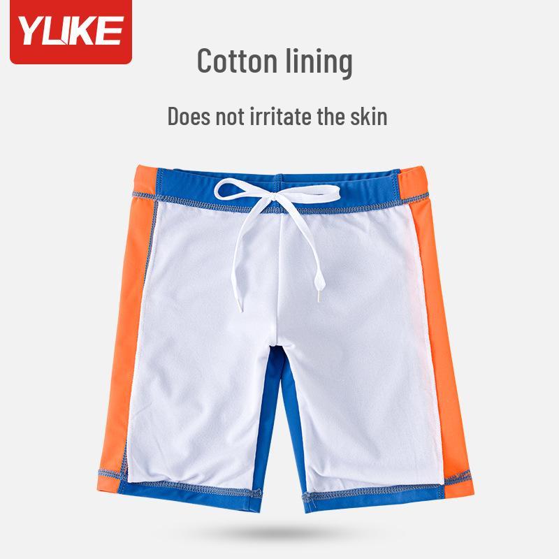 Kids' Split Swimsuit: Boys' Swimwear with Sun Protection - Trunks and Top for Swimming and Hot Springs