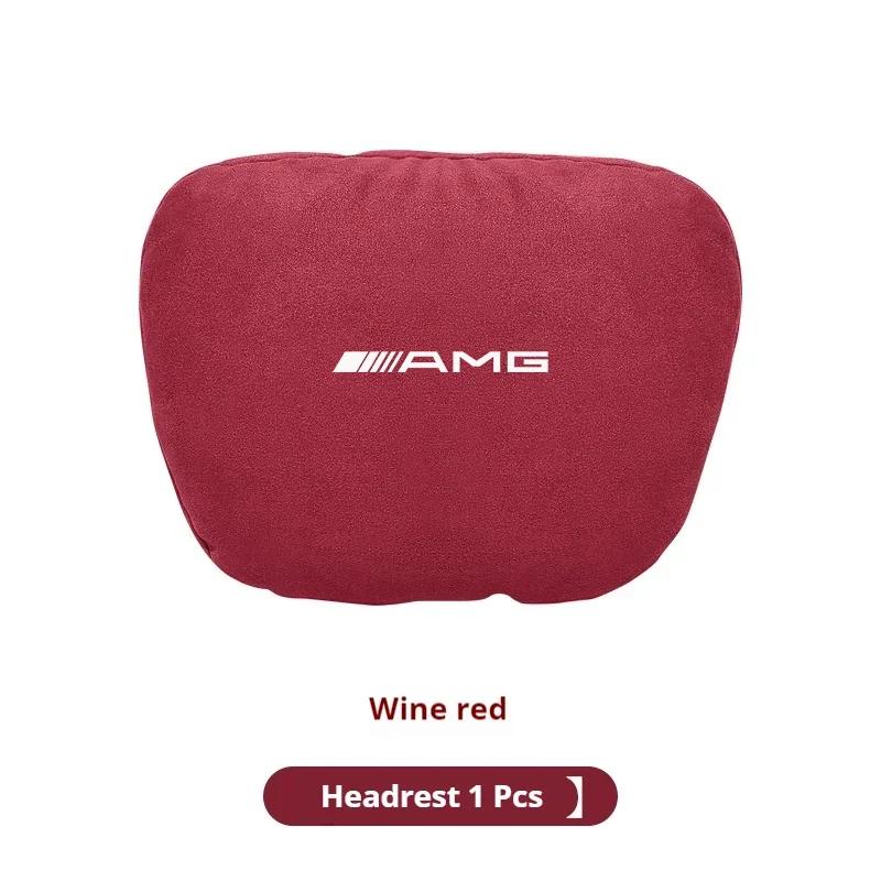 Naklejka Samochodowa Poduszka Podpierająca Kark i Lędźwie na Zagłówek Samochodu Dla Mercedes-Benz AMG Klasa A C E S V Sprinter GLC ML SLK