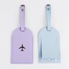 Suitcase Tags Luggage Tag Baggage Backpack Soft Tags with Strap Name ID Address Card Baggage Identifier Travel Accessory