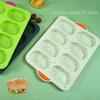 8 Grids Non-stick Siliconen Cakevorm Franse Broodvorm Hittebestendige Burger Muffin Pan Lade Cupcake Keuken Diy Bakvorm