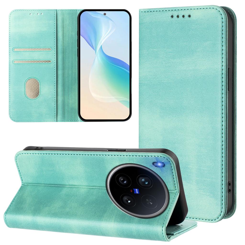 Pentru vivo X200 Ultra 5G Huse Tip Portofel Textură Retro Blocare RFID Husă de Telefon din Piele