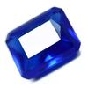 Lab-Created Sapphire Loose Gemstone 50 Ct Emerald Cut Jewelry Making September Birthday Birthstone
