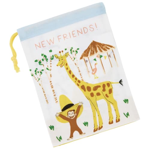 Skater Children's Lunch Box Cup Bag Made in Japan Kids Curious George ZOO KB63