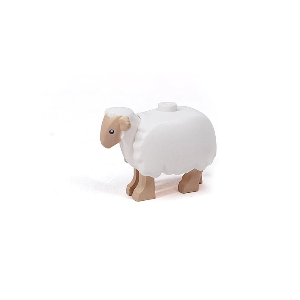 Animal Printed DIY Parts: Goat, Seagull, Penguin, Fish, Sheep - Compatible with MOC Building Block Toys