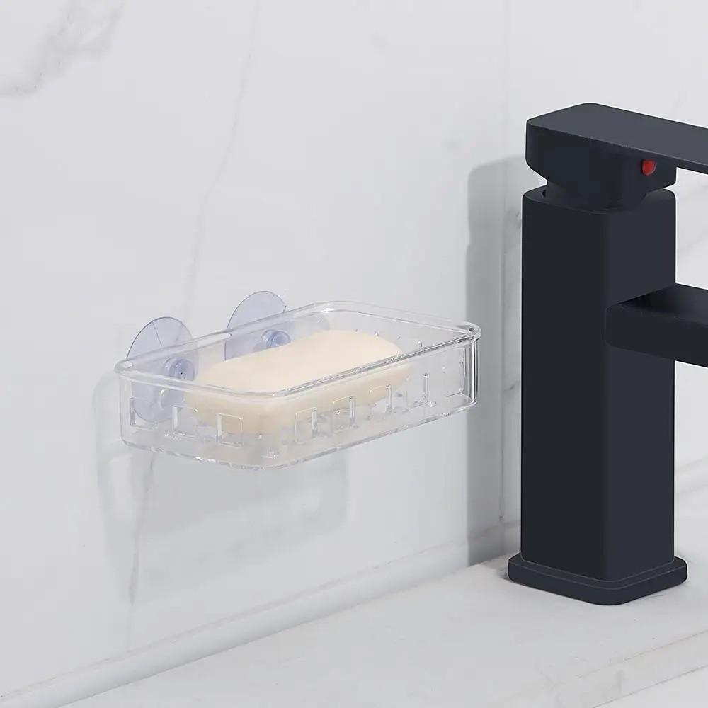 Reusable Soap Drying Rack Transparent Sponge Rack Hygienic Storage Soap Container  Gym