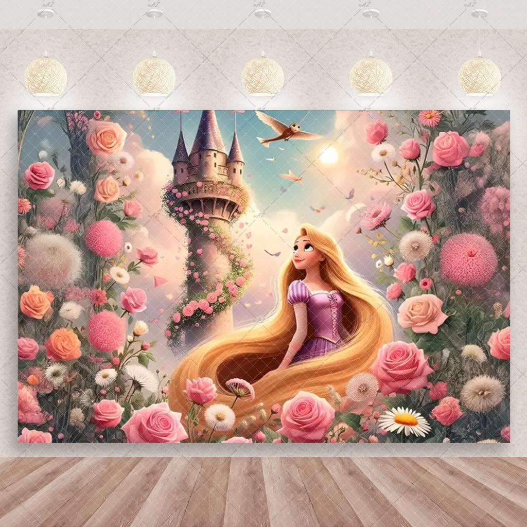 BEPAN Fundal Tematic Magic Rapunzel Personalizabil Decorațiuni și Accesorii Petrecere de Ziua de Naștere Fetiță Fundal Baby Shower Poster Cameră
