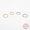 Aide 1PC Woman Earrings 925 Silver Huggies Pendientes Crystal Cartilage Hoop Earring Ear Bone Earlobe Piercing Buckle