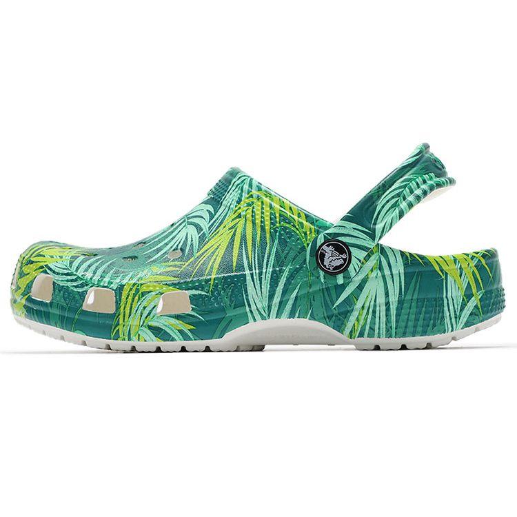 Crocs Tropical Clog Classic Jungle Unisex Sandals Camouflage-Green 207179-94S 37-38
