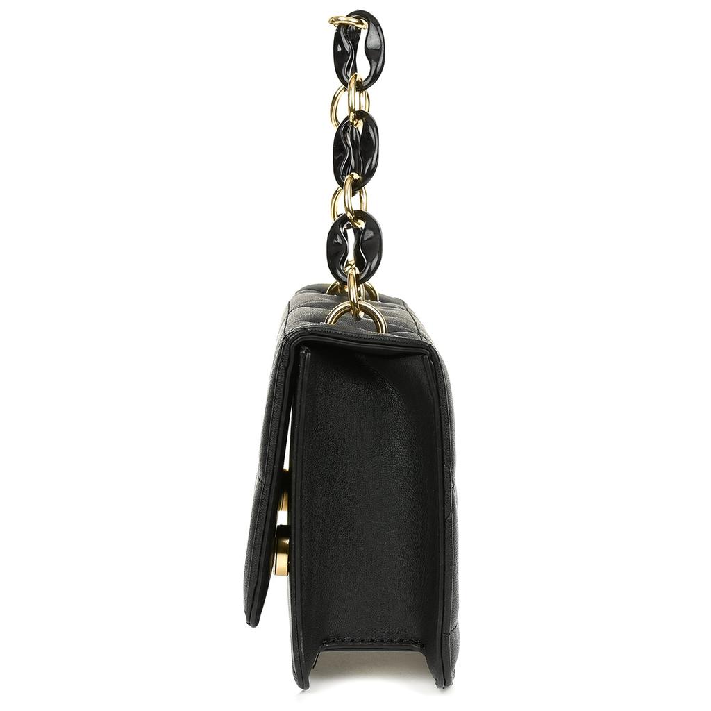 Women's Crossbody Clutch Envelope Bag Shoulder Chain Eco-leather Black