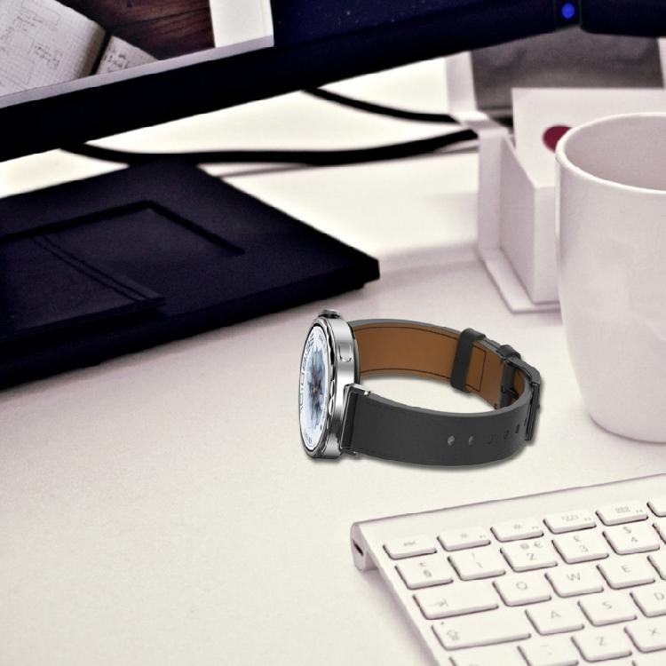 18mm PU Leather Watch Strap Leather Watch Band Replacement Strap Versatile PU Leather Smartwatch Strap for Watch GT5