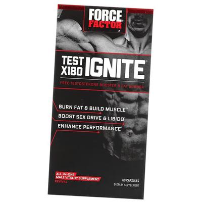 Testosterone Booster and Fat Burner, Test X180 Ignite, 60caps (08641013)