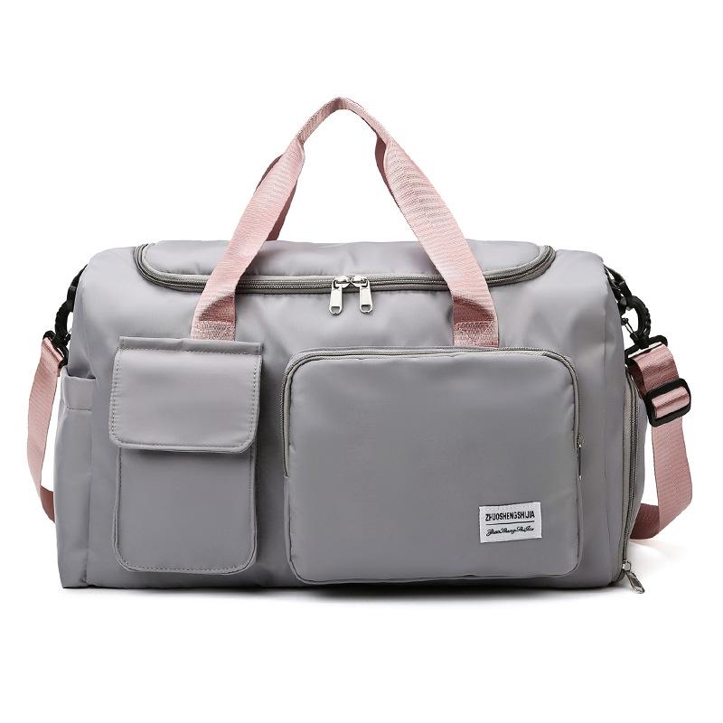 Large Capacity Travel Handbag: Ideal for Casual, Business, Outdoor Sports, with Wet/Dry Separation & Crossbody Feature.