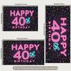 2D 40th Birthday Backdrop for Adult & Milestone Birthday Photoshoot