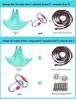 Elastic Gravity Aerial Yoga Hammock with Hanging Rope Sling