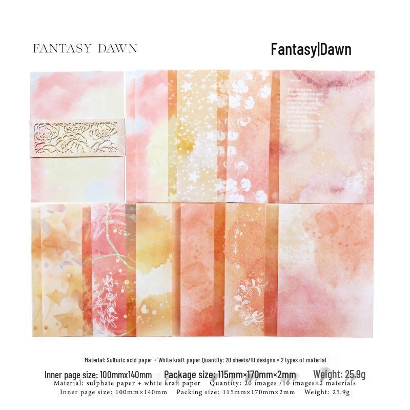 Diário de Aquarela com Vazamento de Cor: Papel Sulfúrico Decorativo para Colagem no Instagram e Base para Notas Adesivas