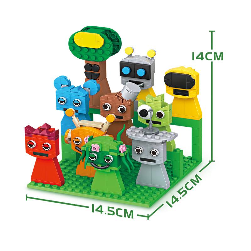 6-in-1 Rhythm Box 20 Figures Dark Simon Music Game Toy Building Blocks Set 7718+7719
