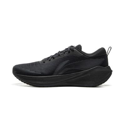 Zapatillas de Running Cómodas Simples Antideslizantes Transpirables de Caña Baja Mujer Zapatilla Negra AGLU322-2