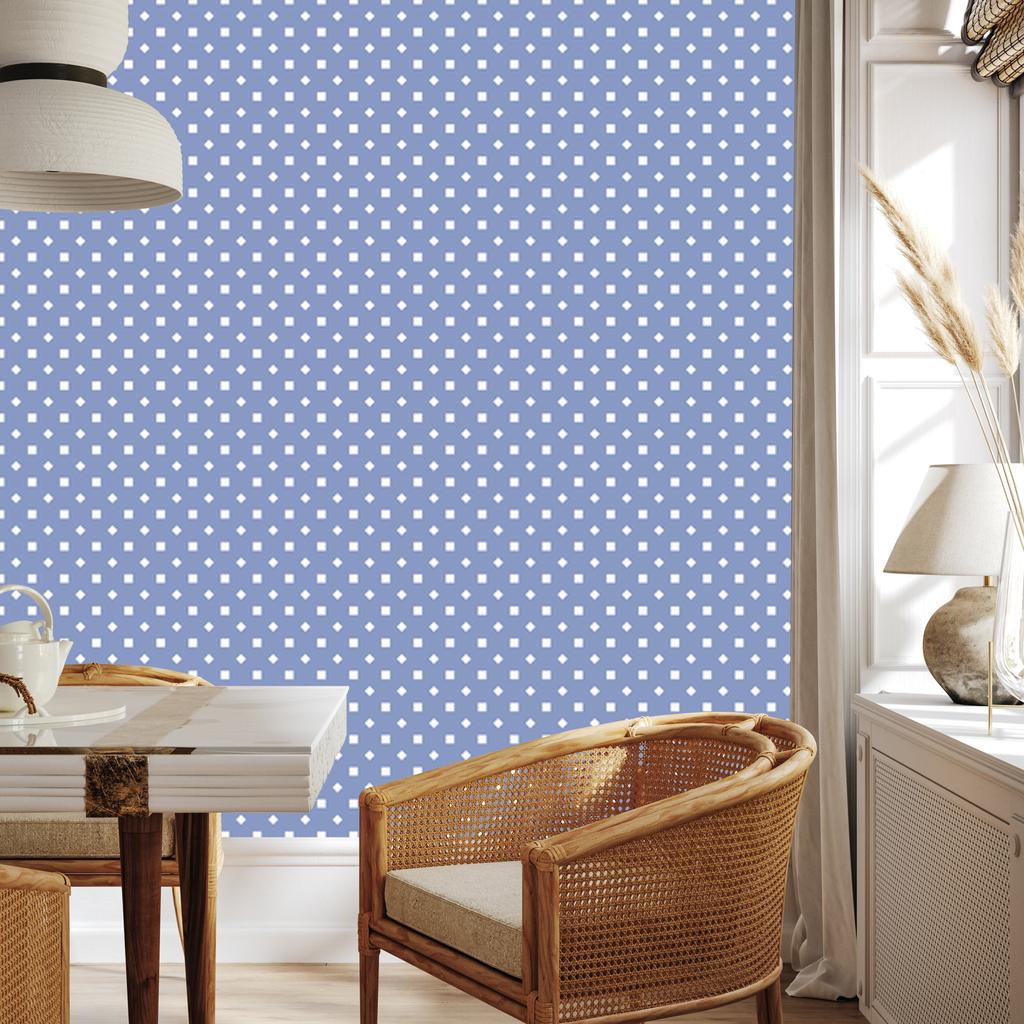 Blue and Blue Dots Wallpaper, Clear Detail 50x1000