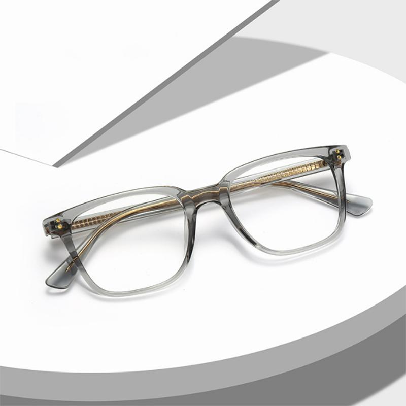 Square Rivets Photochromic Glasses Men Women Myopia Eyeglasses Students Short Sight Eyewear 0 -0.5 -1 -1.25 -1.5 -2.0 To -6