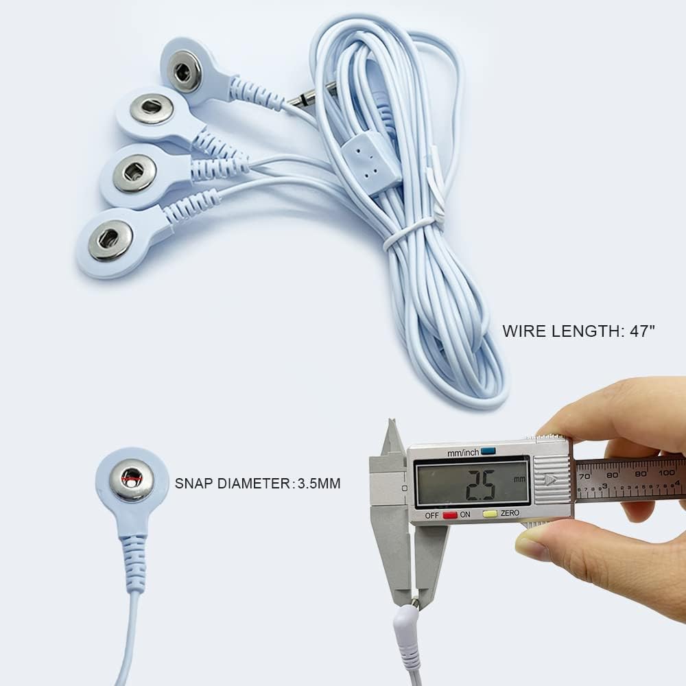 Адаптеры проводов электродов Штекер на штырь 2,5 мм на защелку 3,5 мм Замена, 2 шт.